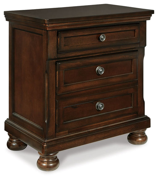 Porter - Two Drawer Night Stand - Dark Brown - Tallahassee Discount Furniture (FL)