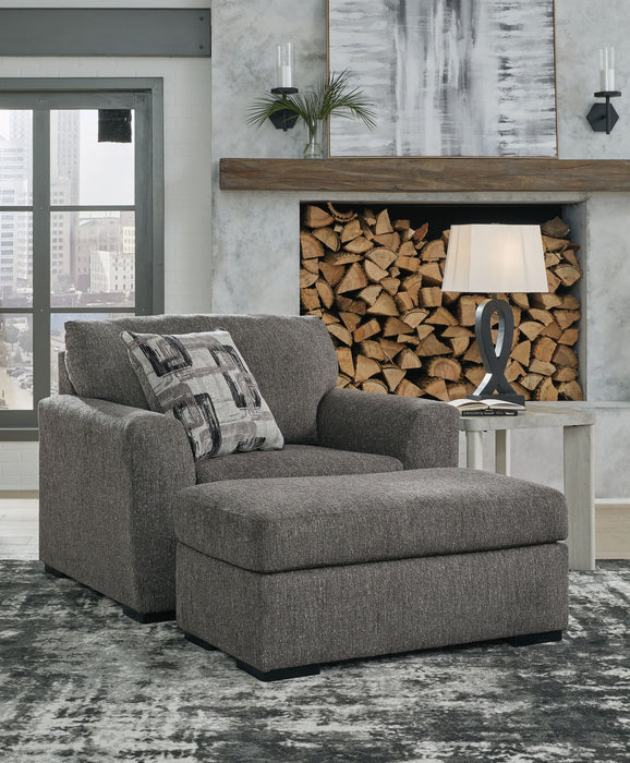 Gardiner - 2 Pc. - Chair And A Half, Ottoman - Pewter - Tallahassee Discount Furniture (FL)