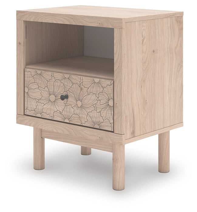 Arloster - Tan - One Drawer Night Stand - Tallahassee Discount Furniture (FL)