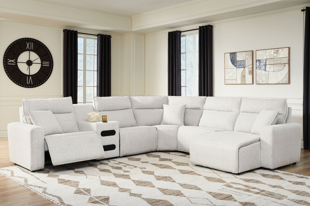 Modmax II - Reclining Sectional - Stone - Tallahassee Discount Furniture (FL)