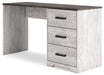 Shawburn - White / Dark Charcoal Gray - Home Office Desk - Tallahassee Discount Furniture (FL)