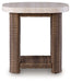 Dolan Creek - Square End Table - Beige / Brown - Tallahassee Discount Furniture (FL)