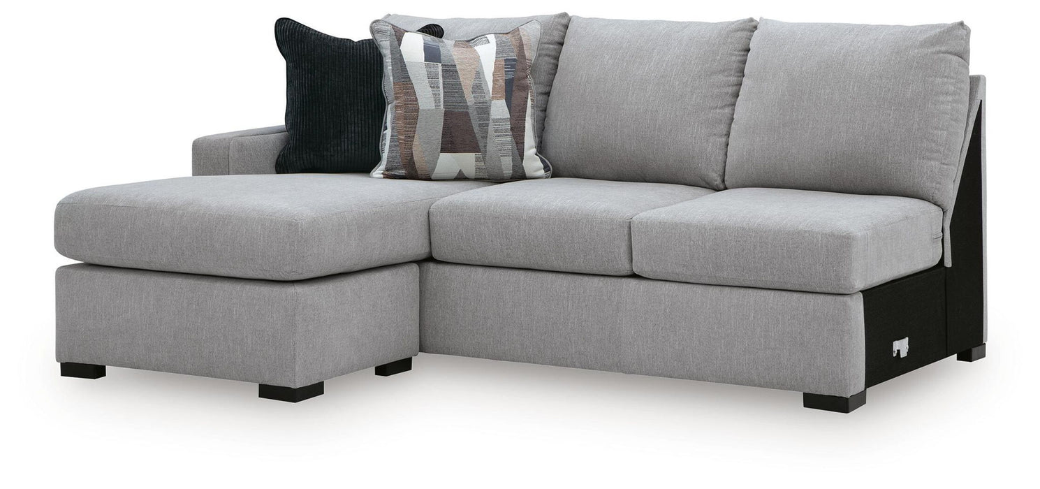 Lakepoint - LAF Sofa Chaise - Nickel - Tallahassee Discount Furniture (FL)