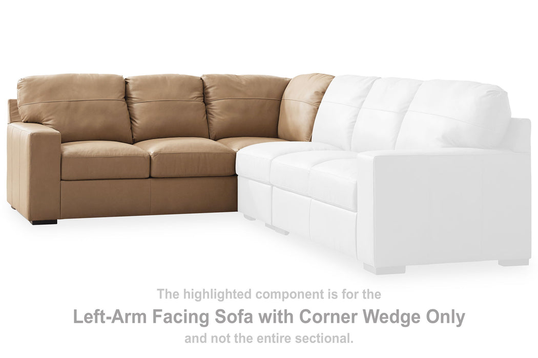 Bandon - Toffee - Laf Sofa With Corner Wedge - Tallahassee Discount Furniture (FL)