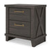 Vonitta Bay - Two Drawer Night Stand - Dark Brown - Tallahassee Discount Furniture (FL)