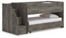 Frandern - Gray - Twin Over Twin Loft Bed - Tallahassee Discount Furniture (FL)