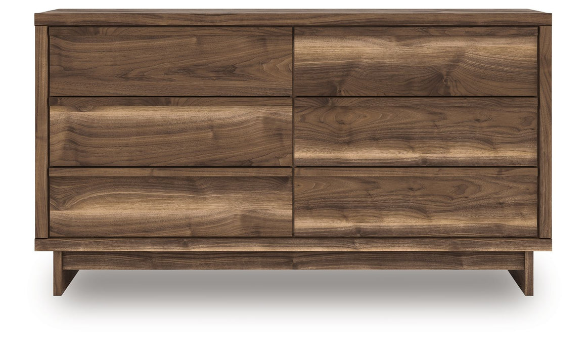 Chirason - Brown - Six Drawer Dresser - Tallahassee Discount Furniture (FL)