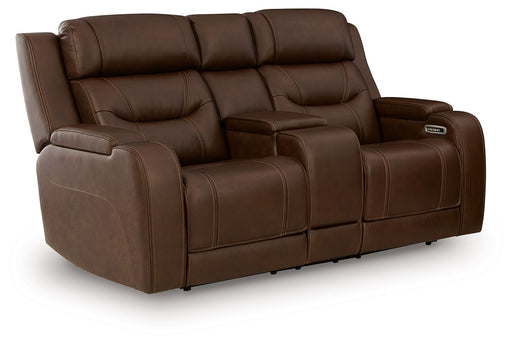Knightington - Power Reclining Loveseat With Audio Seating - Tallahassee Discount Furniture (FL)