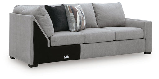 Lakepoint - RAF Sofa With Corner Wedge - Nickel - Tallahassee Discount Furniture (FL)