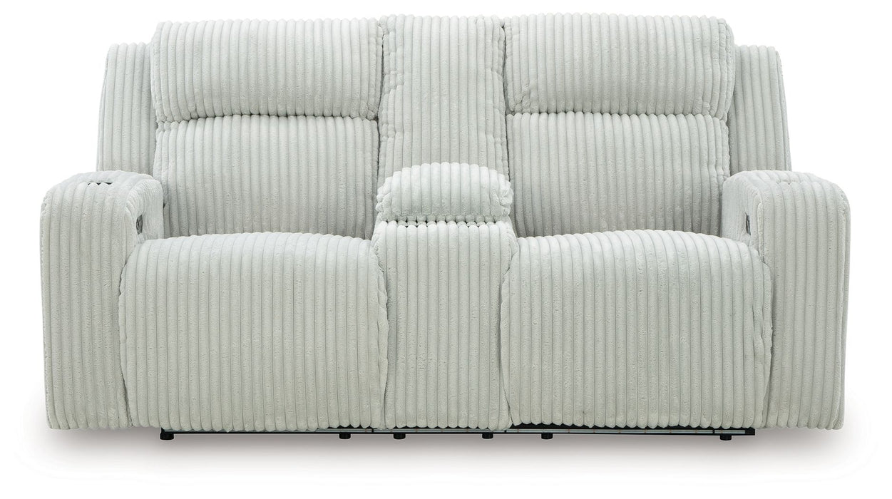 Forest Lake - Power Reclining Loveseat With Console / Adj Headrest - Tallahassee Discount Furniture (FL)