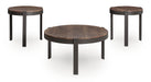 Horizon Hills - Occasional Table Set (Set of 3) - Brown / Black - Tallahassee Discount Furniture (FL)