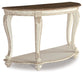 Realyn - Sofa Table - White / Brown - Tallahassee Discount Furniture (FL)