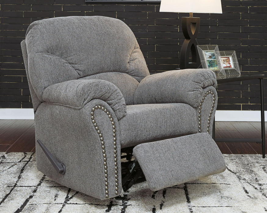 Allmaxx - Rocker Recliner - Pewter - Tallahassee Discount Furniture (FL)