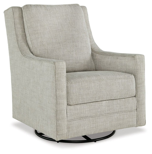 Kambria - Swivel Glider Accent Chair - Fog - Tallahassee Discount Furniture (FL)