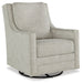 Kambria - Swivel Glider Accent Chair - Fog - Tallahassee Discount Furniture (FL)