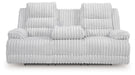 Rhines Falls - Alloy - Reclining Power Sofa With Drop Down Table - Tallahassee Discount Furniture (FL)