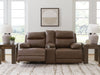 Vonryan - Power Reclining Loveseat With Console / Adj Headrest - Tobacco - Tallahassee Discount Furniture (FL)