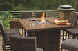Paradise Trail - Outdoor Fire Pit Table Set - Tallahassee Discount Furniture (FL)