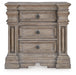 Blairhurst - Light Grayish Brown - Three Drawer Night Stand - Tallahassee Discount Furniture (FL)