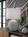 Calbert - Poly Table Lamp - Warm Gray - Tallahassee Discount Furniture (FL)