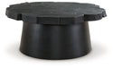 Wimbell - Black - Round Cocktail Table - Tallahassee Discount Furniture (FL)