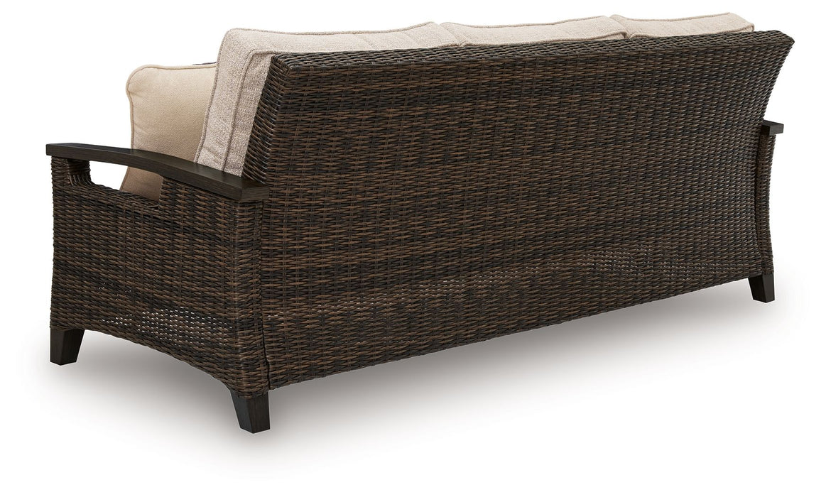 Monterey Point - Sofa With Cushion - Dark Brown - Tallahassee Discount Furniture (FL)