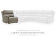Narwhal Place - Pebble - LAF Zero Wall Power Recliner - Tallahassee Discount Furniture (FL)