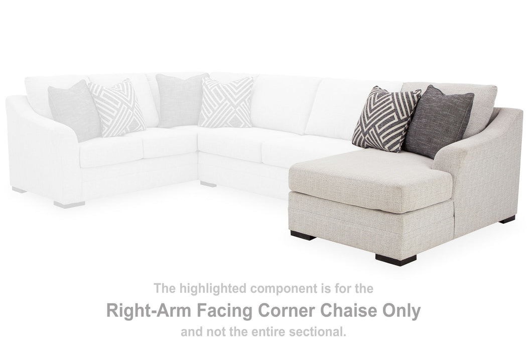 Koralynn - Raf Corner Chaise - Stone - Tallahassee Discount Furniture (FL)