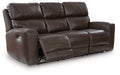 Crossplex - Smoke - Power Recline Sofa With Adjustable Headrest - Tallahassee Discount Furniture (FL)