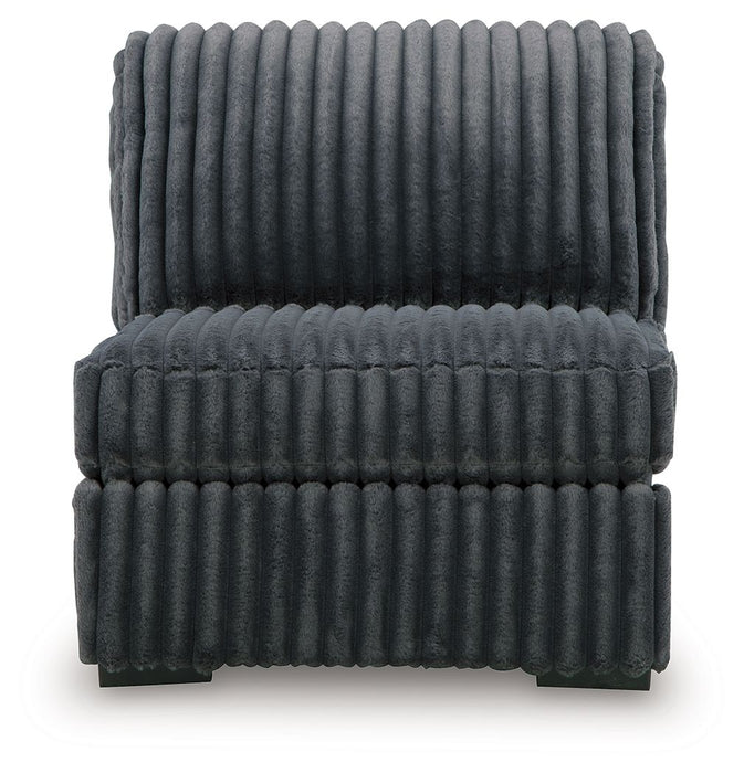 Midnight-Madness - Armless Chair - Gunmetal - Tallahassee Discount Furniture (FL)