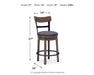 Caitbrook - UPH Swivel Barstool  - Gray - Tallahassee Discount Furniture (FL)