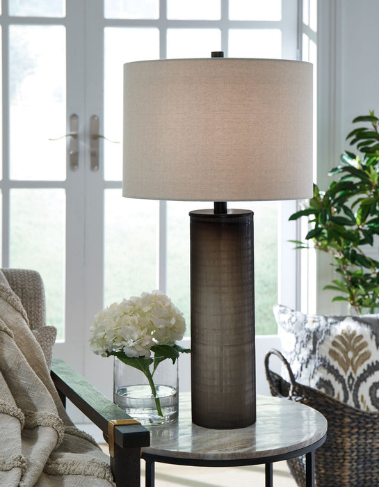 Dingerly - Brown - Glass Table Lamp - Tallahassee Discount Furniture (FL)