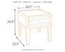 Todoe - Dark Gray - Rectangular End Table - Tallahassee Discount Furniture (FL)