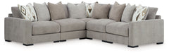 Aslan Court - Sectional With Ottoman Set - Tallahassee Discount Furniture (FL)