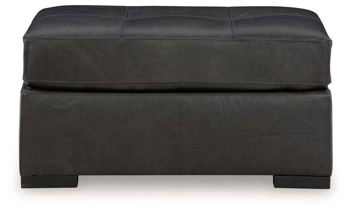 Brindley Pier - Fog - Oversized Accent Ottoman - Tallahassee Discount Furniture (FL)
