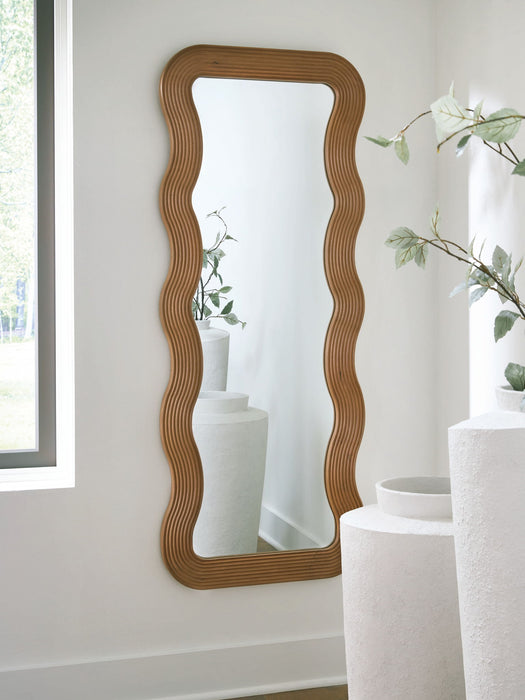 Ellisonville - Brown - Floor Mirror - Tallahassee Discount Furniture (FL)