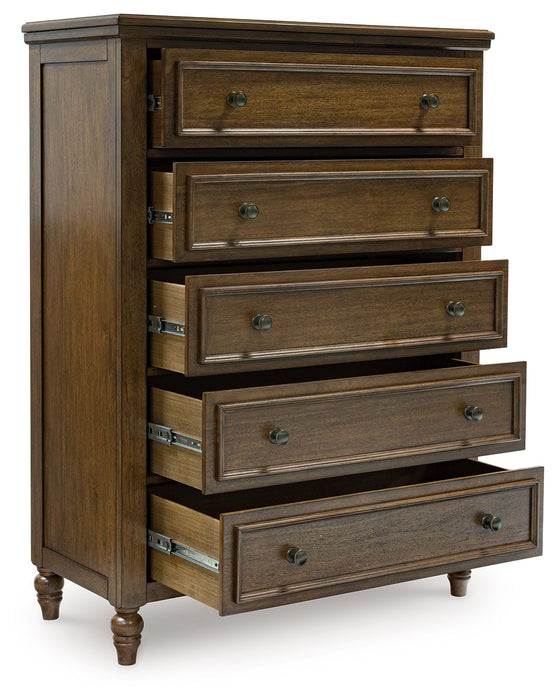 Sturlayne - Five Drawer Chest - Brown - Tallahassee Discount Furniture (FL)