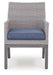 Half Moon Beach - Arm Chair With Cushion (Set of 2) - Blue / Gray - Tallahassee Discount Furniture (FL)