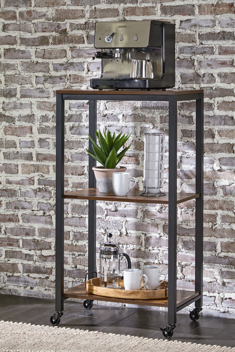 Bevinfield - Brown / Black - Bar Cart - Tallahassee Discount Furniture (FL)
