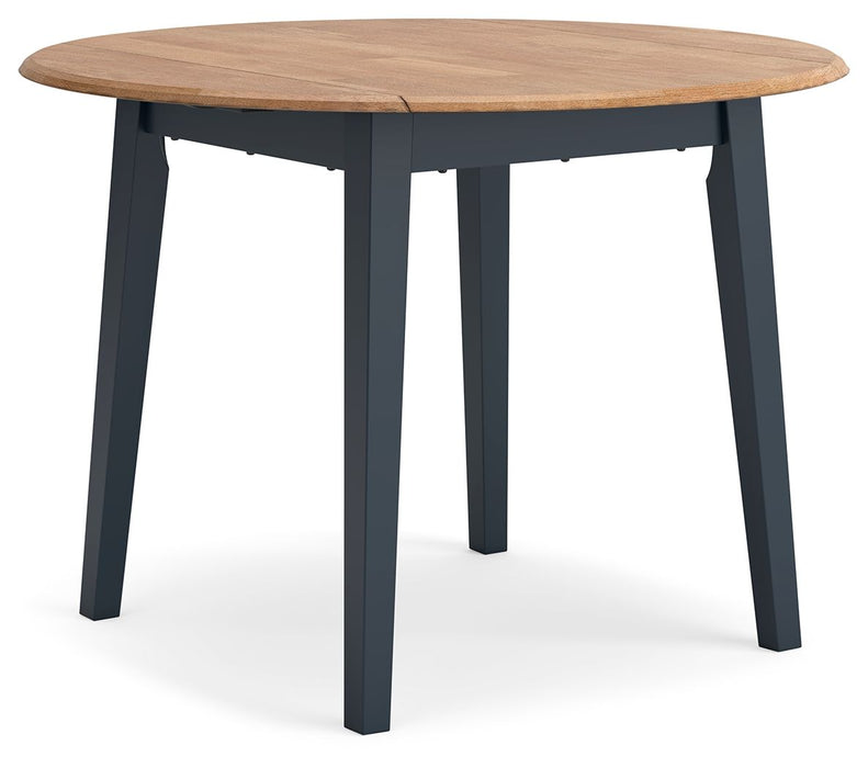 Gesthaven - Round Dining Room Drop Leaf Table Set - Tallahassee Discount Furniture (FL)