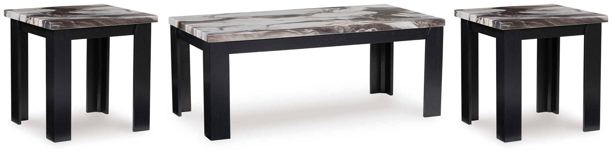 Jazmore - Dark Brown - Occasional Table Set (Set of 3) - Tallahassee Discount Furniture (FL)