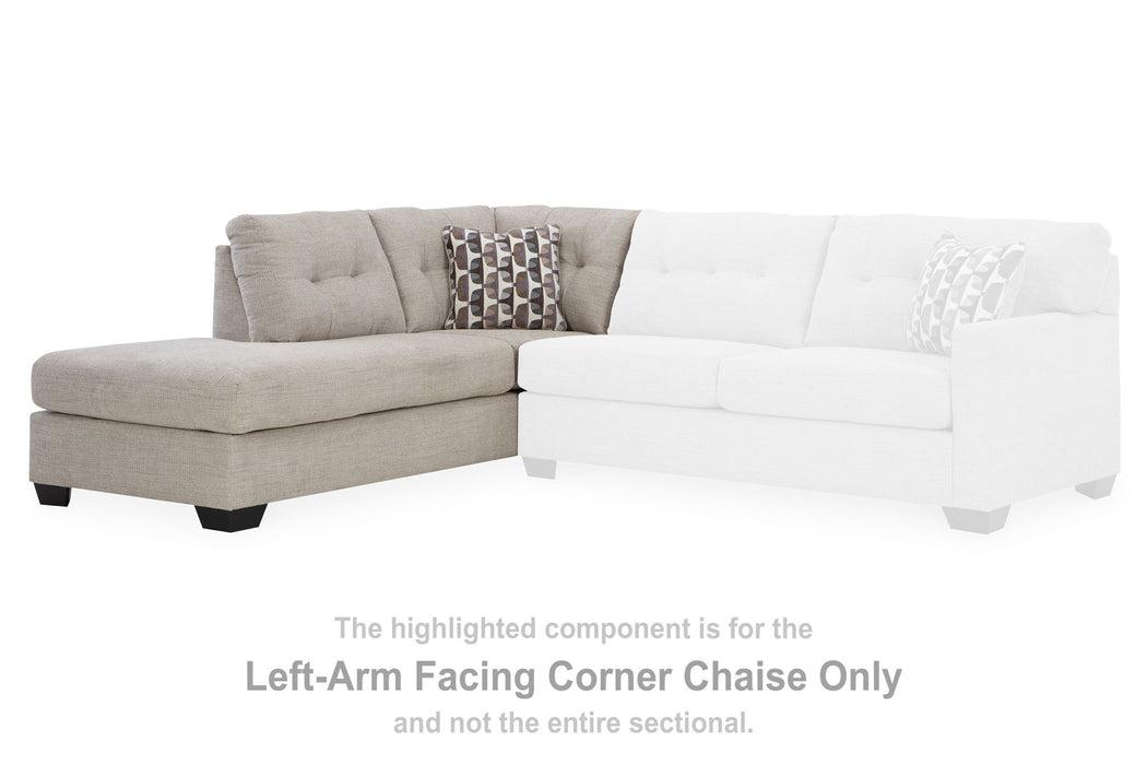 Mahoney - Pebble - Laf Corner Chaise - Tallahassee Discount Furniture (FL)