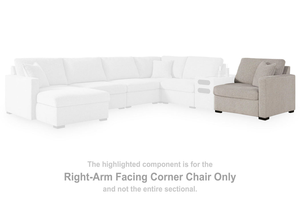 ModMax Luxe - RAF Corner Chair - Flint - Tallahassee Discount Furniture (FL)