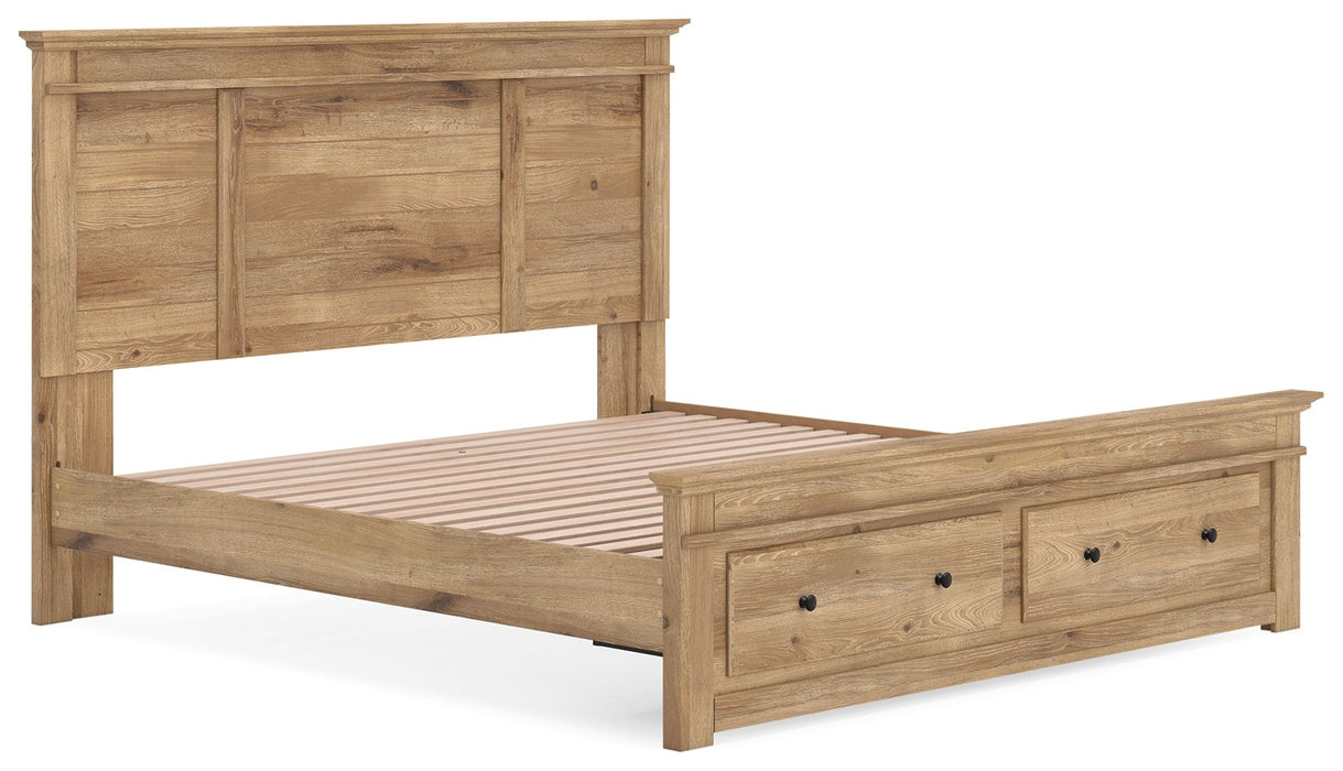 Makidern - Panel Storage Bed With Storage Footboard - Tallahassee Discount Furniture (FL)