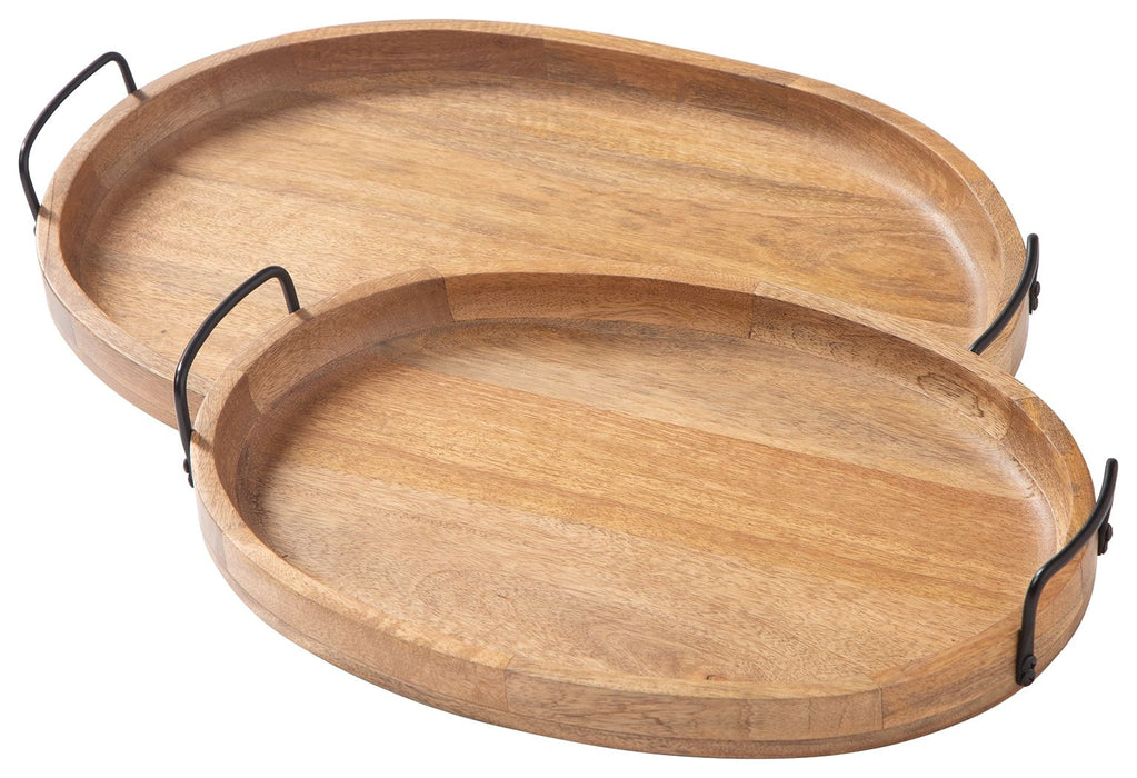 Jocelyne - Brown / Black - Tray Set (Set of 2) - Tallahassee Discount Furniture (FL)
