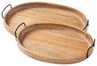 Jocelyne - Brown / Black - Tray Set (Set of 2) - Tallahassee Discount Furniture (FL)