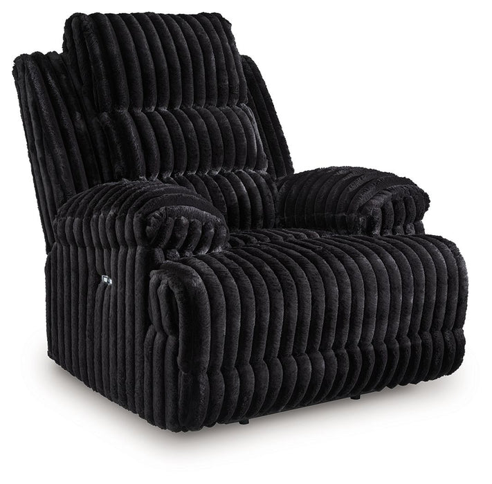 Rhine Falls - Zero Wall Power Recliner - Onyx - Tallahassee Discount Furniture (FL)