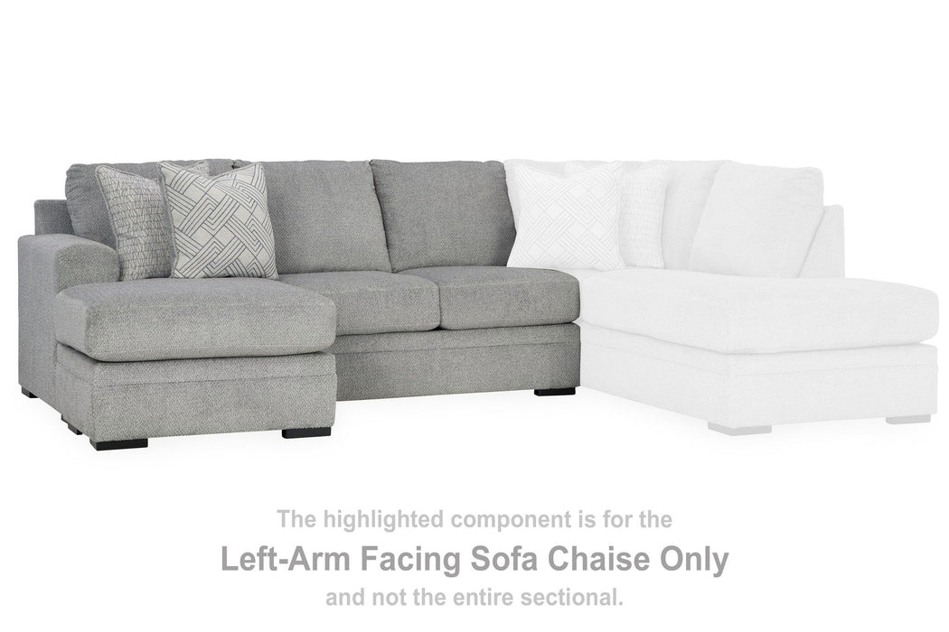 Casselbury - Cement - Laf Sofa Chaise - Tallahassee Discount Furniture (FL)