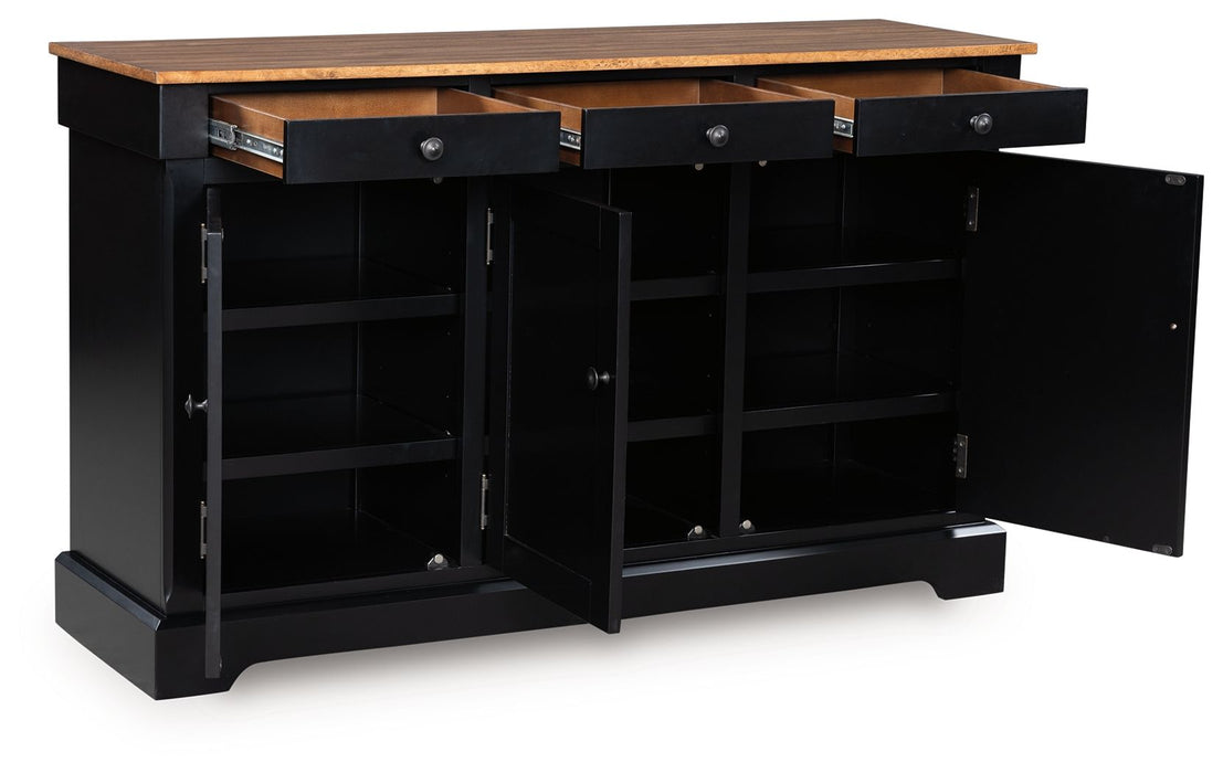 Wildenauer - Brown / Black - Dining Room Buffet - Tallahassee Discount Furniture (FL)