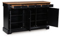 Wildenauer - Brown / Black - Dining Room Buffet - Tallahassee Discount Furniture (FL)